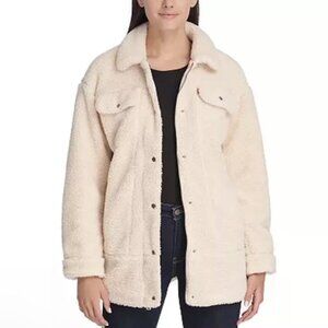 Levi's Sherpa Oversized Cream Color Jacket - XXL
